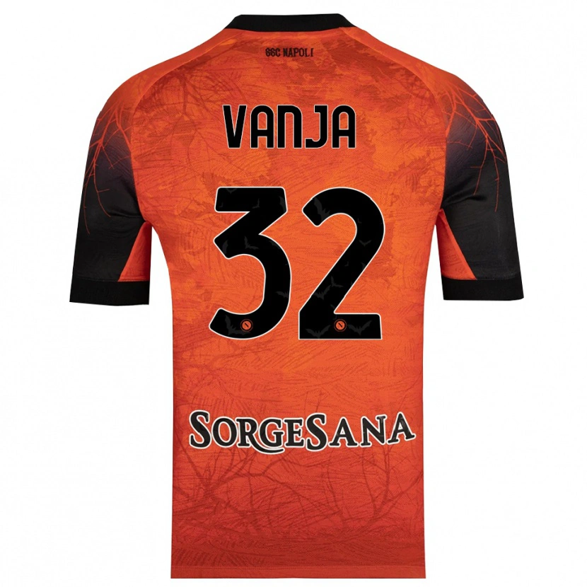 Danxen Kvinnor Vanja Milinković-Savić #32 Orange Röd Svart Målvaktströja 2025/26 T-tröja