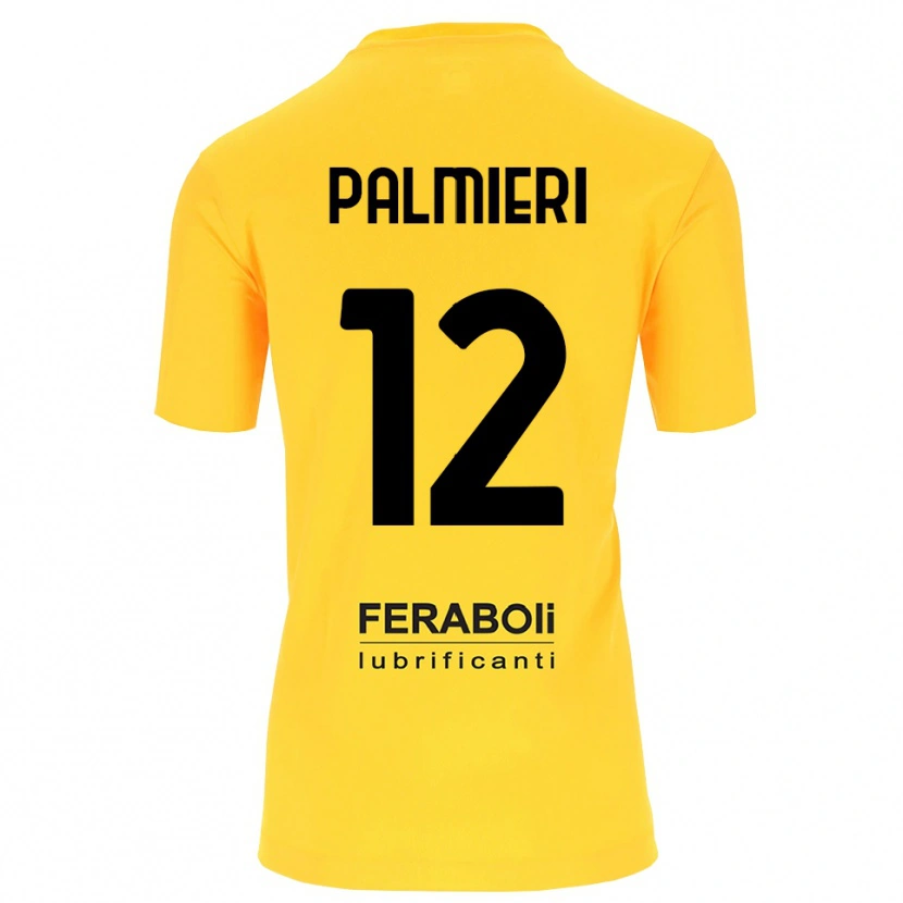 Danxen Kvinnor Cristian Palmieri #12 Gul Svart Målvaktströja 2025/26 T-tröja
