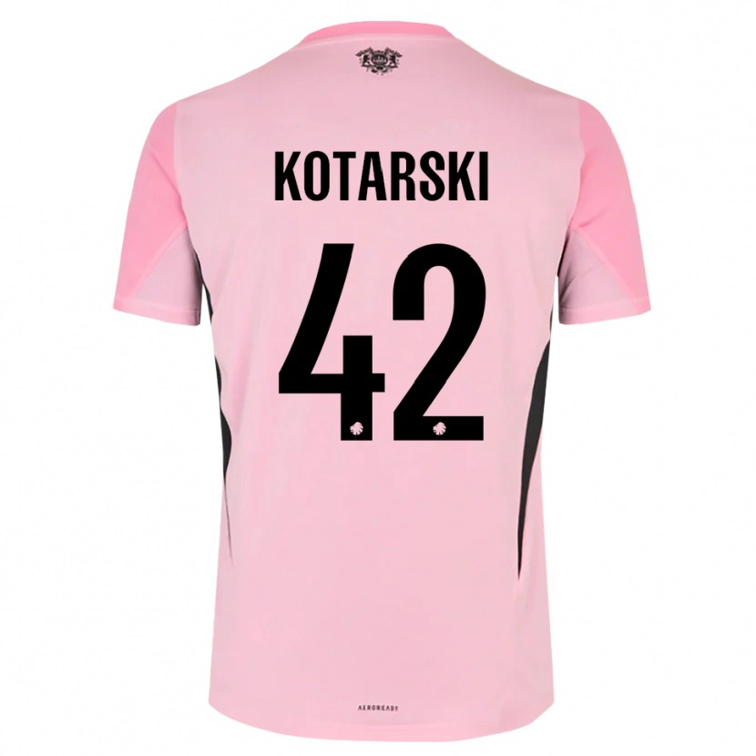 Danxen Kvinnor Dominik Kotarski #42 Rosa Svart Målvaktströja 2025/26 T-tröja