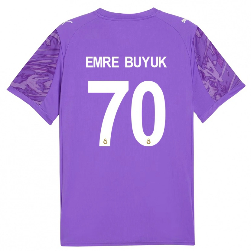 Danxen Kvinnor Enes Emre Büyük #70 Lila Vit Målvaktströja 2025/26 T-tröja