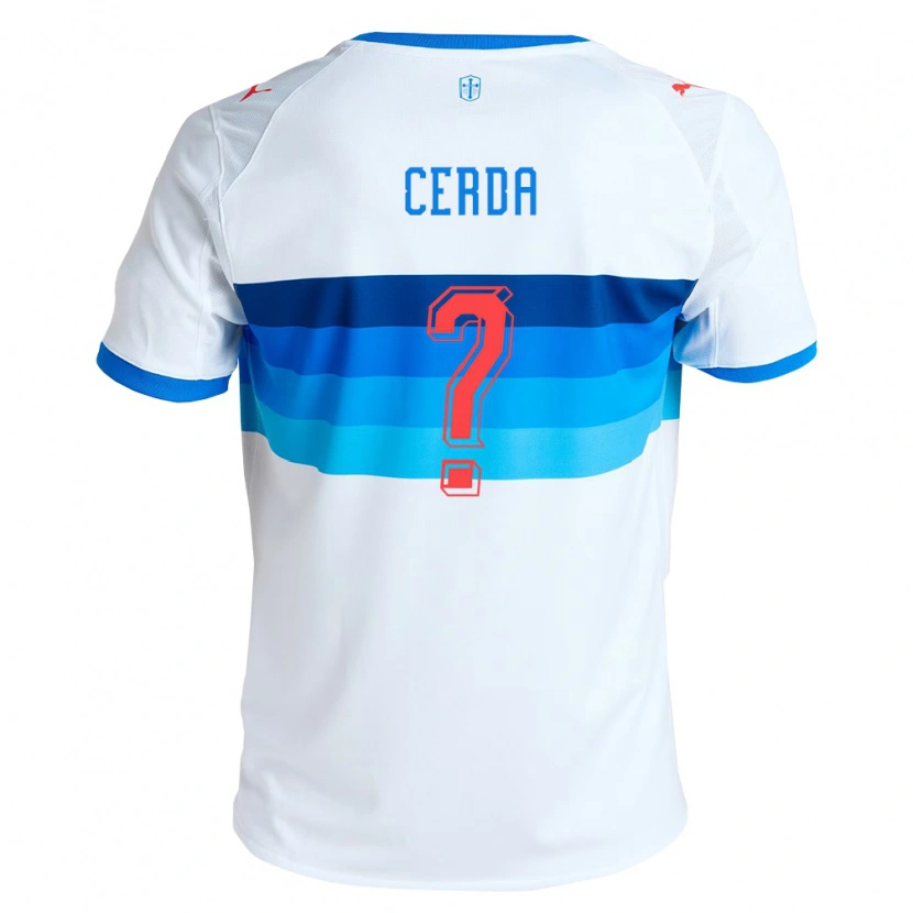 Danxen Barn Axel Cerda #0 Vit Himmelsblå Hemmatröja Matchtröjor 2026/27 Tröjor T-Tröja