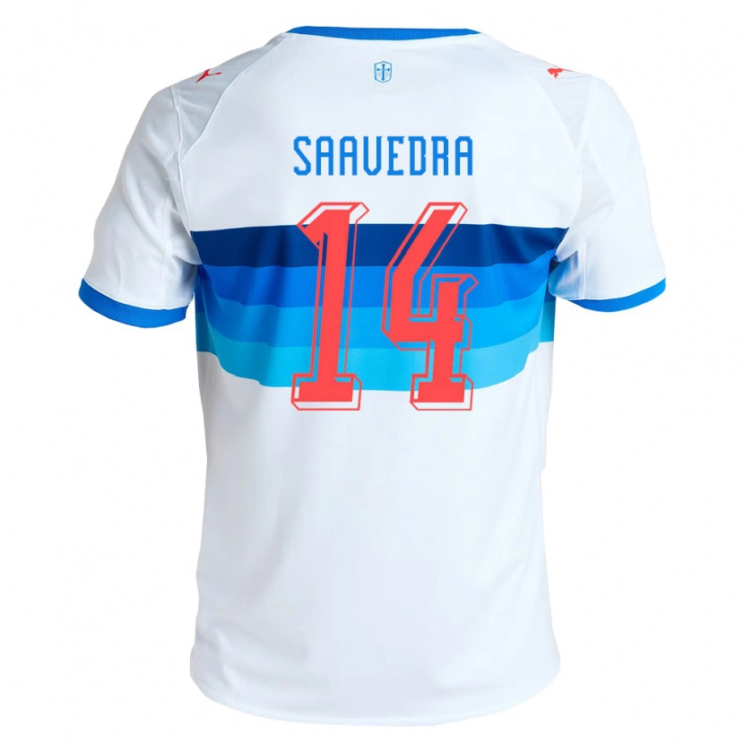 Danxen Barn Danilo Saavedra #14 Vit Himmelsblå Hemmatröja Matchtröjor 2026/27 Tröjor T-Tröja