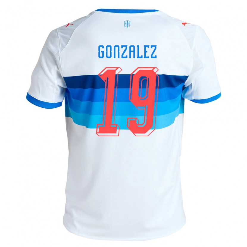 Danxen Barn Bryan González #19 Vit Himmelsblå Hemmatröja Matchtröjor 2026/27 Tröjor T-Tröja