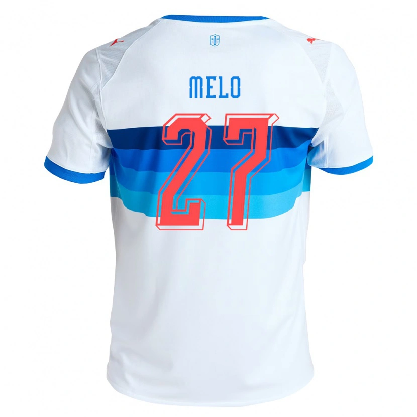 Danxen Barn Darío Melo #27 Vit Himmelsblå Hemmatröja Matchtröjor 2026/27 Tröjor T-Tröja