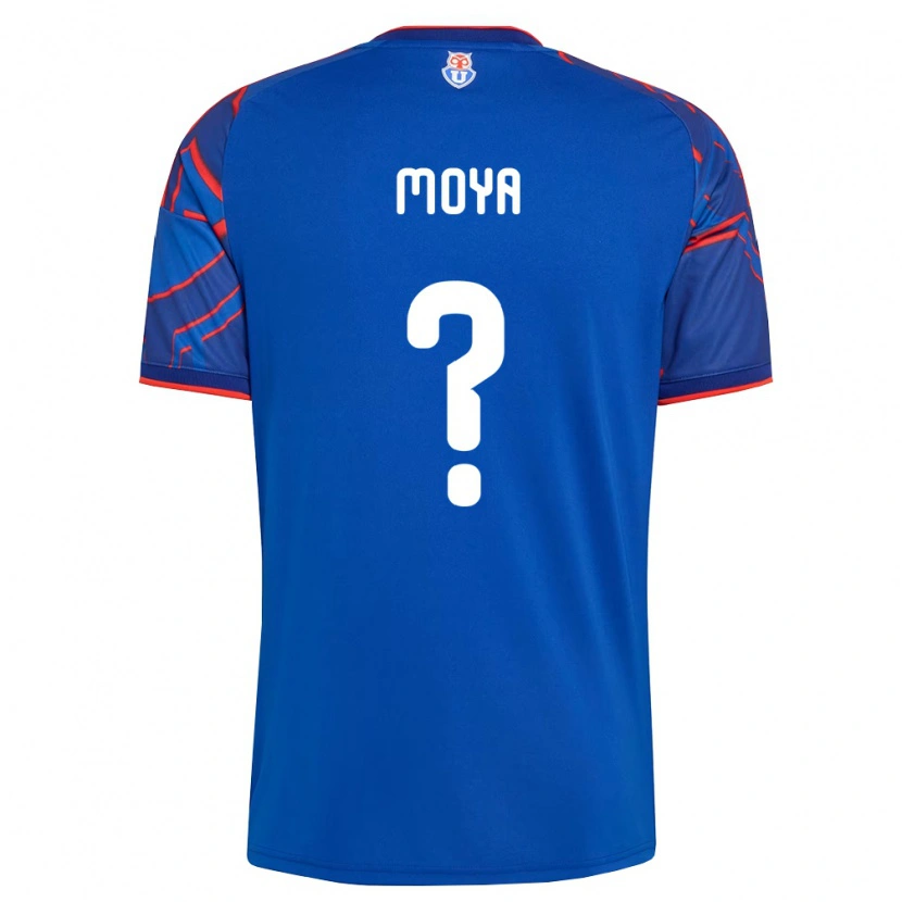 Danxen Barn Flavio Moya #0 Kungligt Blå Röd Hemmatröja Matchtröjor 2026/27 Tröjor T-Tröja