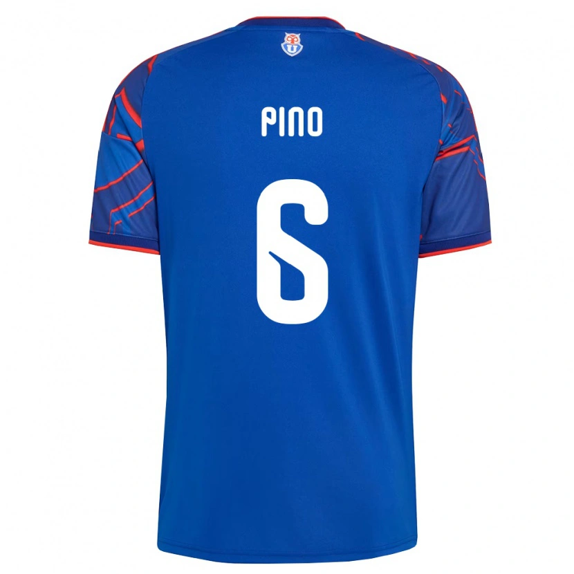 Danxen Barn Gisela Pino #6 Kungligt Blå Röd Hemmatröja Matchtröjor 2026/27 Tröjor T-Tröja