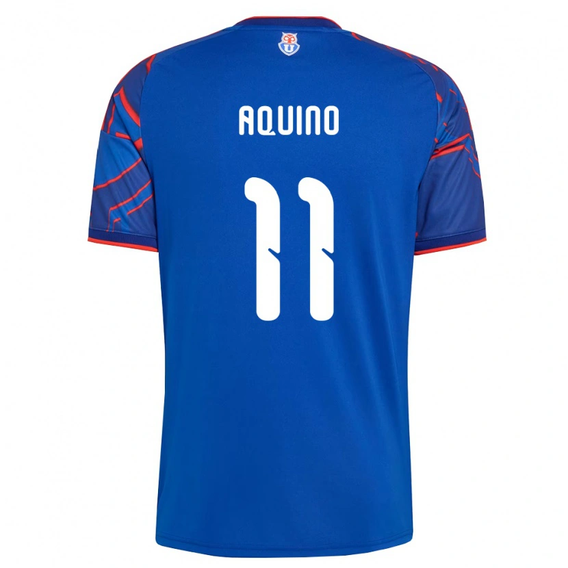 Danxen Barn Yisel Aquino #11 Kungligt Blå Röd Hemmatröja Matchtröjor 2026/27 Tröjor T-Tröja