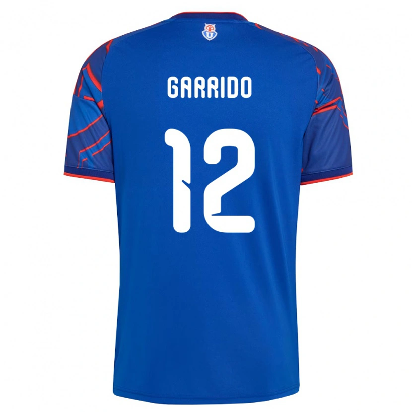 Danxen Barn Pedro Garrido #12 Kungligt Blå Röd Hemmatröja Matchtröjor 2026/27 Tröjor T-Tröja