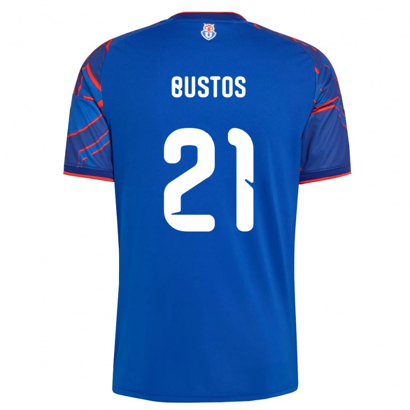 Danxen Barn Melissa Bustos #21 Kungligt Blå Röd Hemmatröja Matchtröjor 2026/27 Tröjor T-Tröja