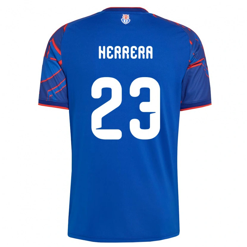 Danxen Barn Claudia Herrera #23 Kungligt Blå Röd Hemmatröja Matchtröjor 2026/27 Tröjor T-Tröja