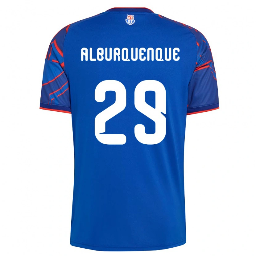 Danxen Barn José Alburquenque #29 Kungligt Blå Röd Hemmatröja Matchtröjor 2026/27 Tröjor T-Tröja