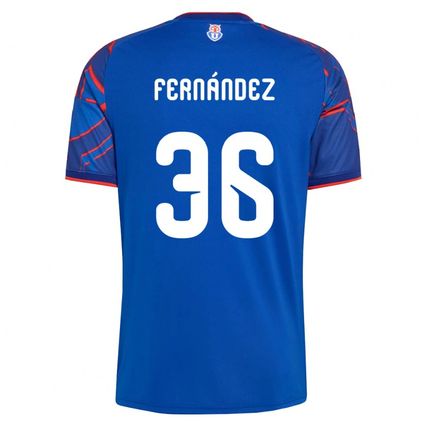 Danxen Barn Franco Fernández #36 Kungligt Blå Röd Hemmatröja Matchtröjor 2026/27 Tröjor T-Tröja