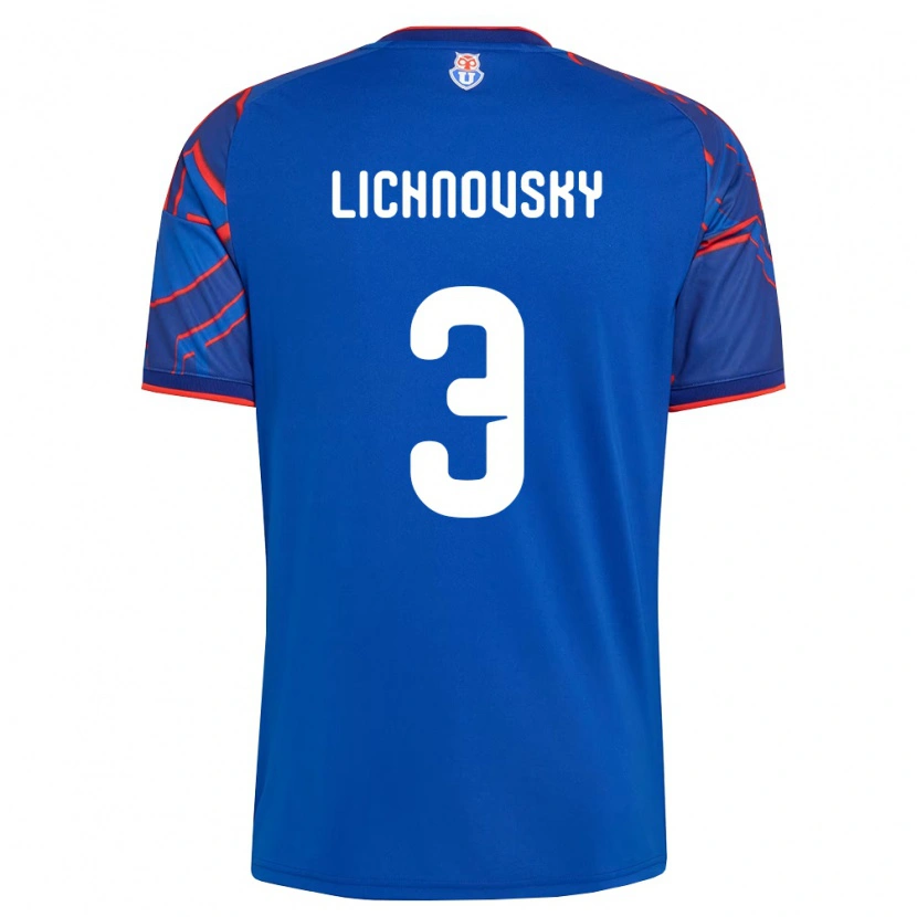 Danxen Barn Igor Lichnovsky #3 Kungligt Blå Röd Hemmatröja Matchtröjor 2026/27 Tröjor T-Tröja