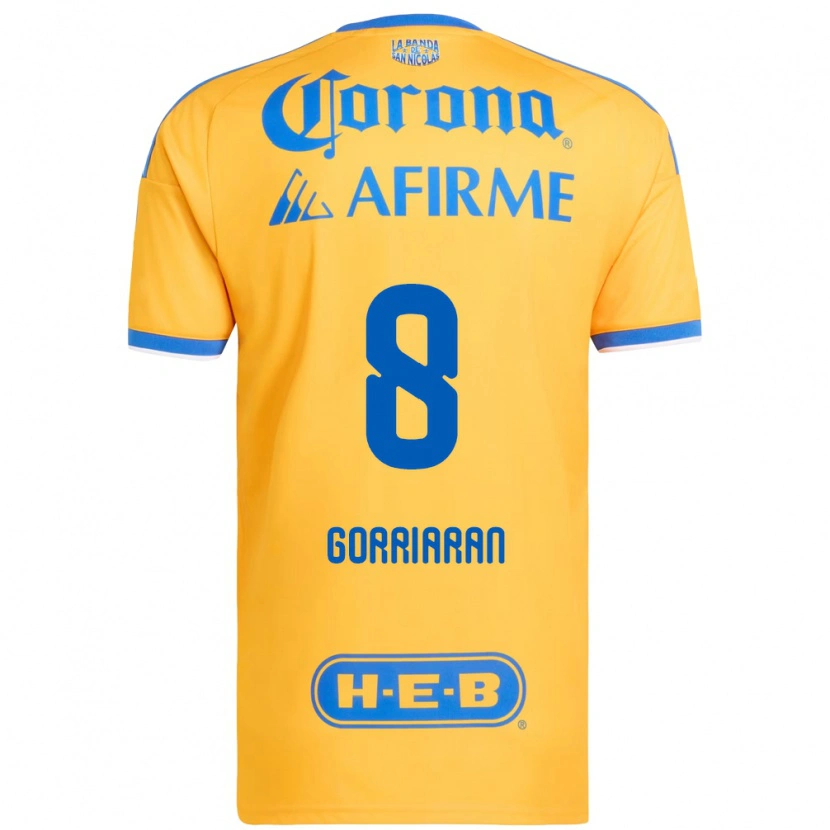 Danxen Barn Fernando Gorriarán #8 Gul Blå Hemmatröja Matchtröjor 2026/27 Tröjor T-Tröja
