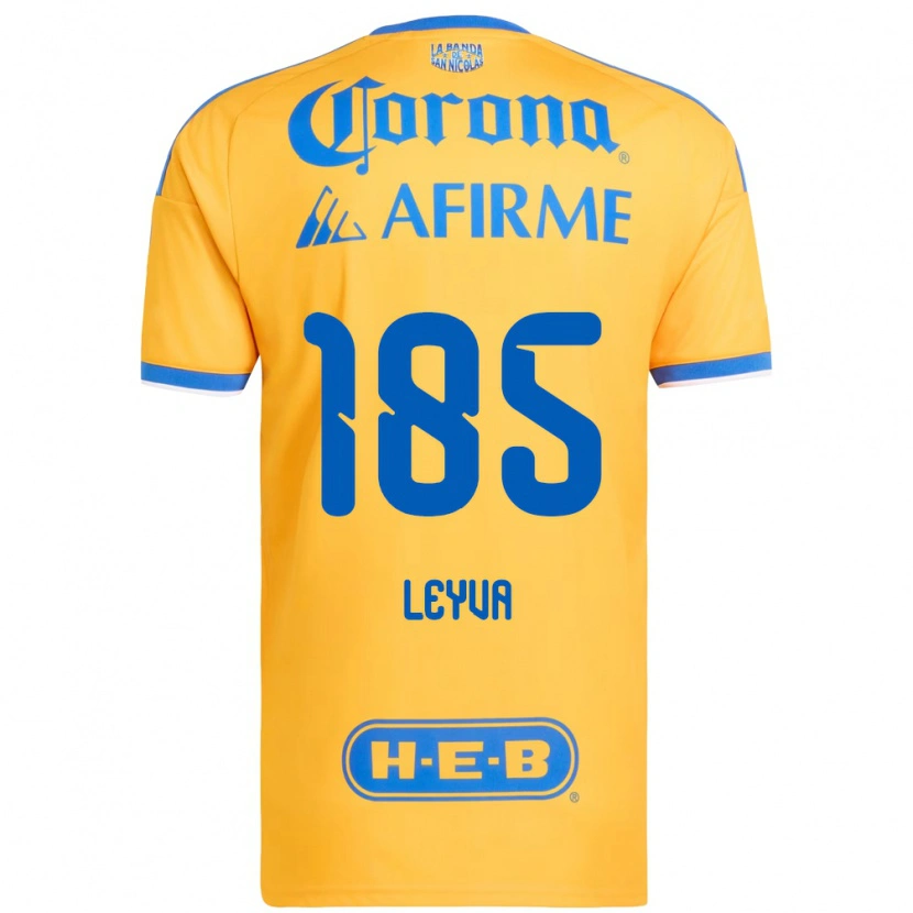 Danxen Barn Jorge Leyva #185 Gul Blå Hemmatröja Matchtröjor 2026/27 Tröjor T-Tröja