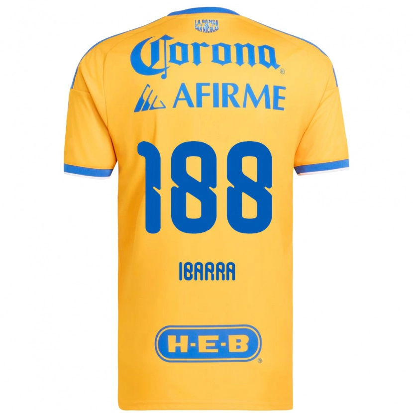 Danxen Barn Juan Ibarra #188 Gul Blå Hemmatröja Matchtröjor 2026/27 Tröjor T-Tröja