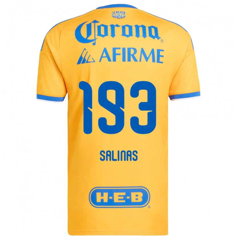 Danxen Barn Marcelo Salinas #193 Gul Blå Hemmatröja Matchtröjor 2026/27 Tröjor T-Tröja