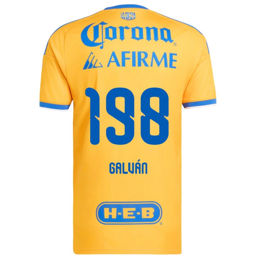 Danxen Barn Isac Galván #198 Gul Blå Hemmatröja Matchtröjor 2026/27 Tröjor T-Tröja