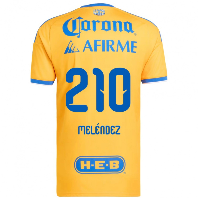 Danxen Barn Marcelo Meléndez #210 Gul Blå Hemmatröja Matchtröjor 2026/27 Tröjor T-Tröja