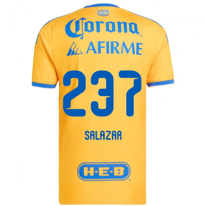 Danxen Barn Bryan Salazar #237 Gul Blå Hemmatröja Matchtröjor 2026/27 Tröjor T-Tröja