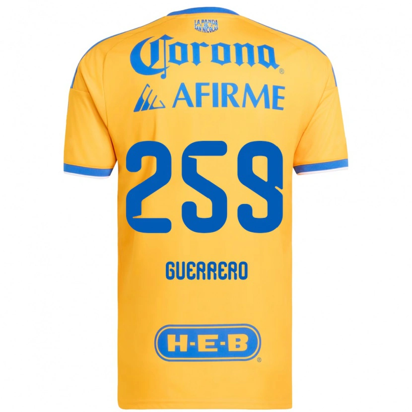 Danxen Barn Erick Guerrero #259 Gul Blå Hemmatröja Matchtröjor 2026/27 Tröjor T-Tröja