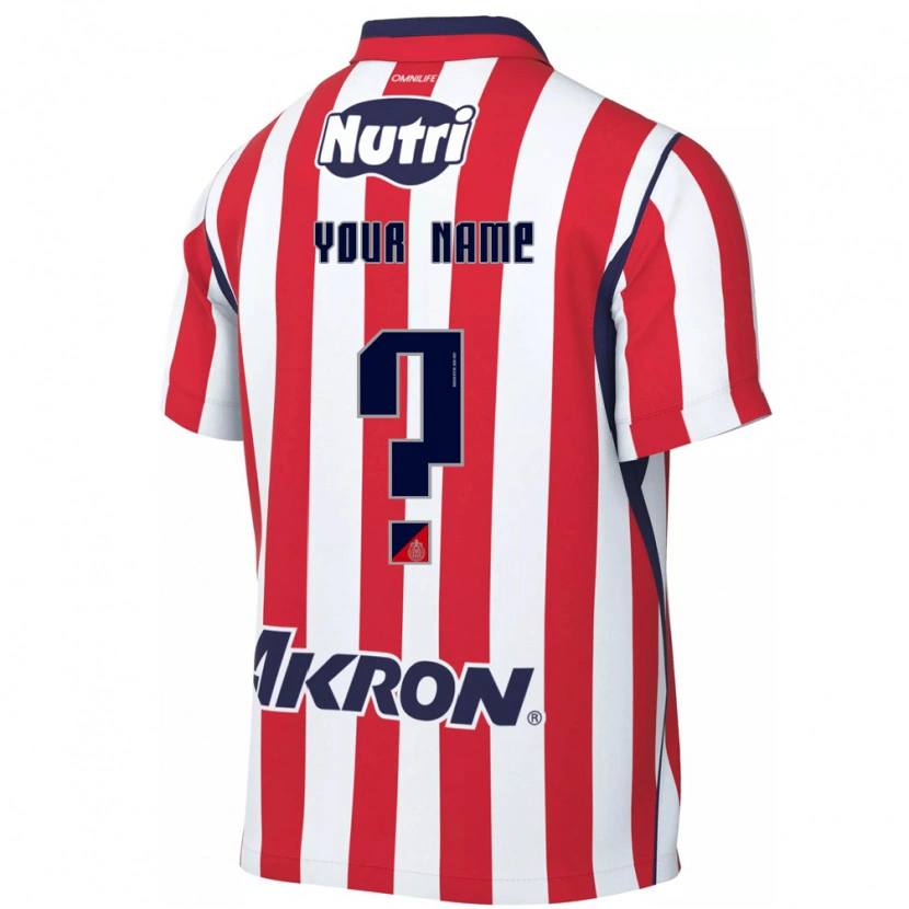Danxen Barn Ditt Namn #0 Röd Vit Hemmatröja Matchtröjor 2026/27 Tröjor T-Tröja
