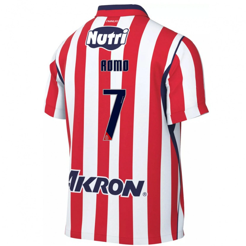 Danxen Barn Luis Romo #7 Röd Vit Hemmatröja Matchtröjor 2026/27 Tröjor T-Tröja