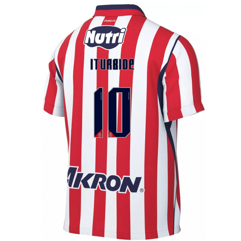 Danxen Barn Adriana Iturbide #10 Röd Vit Hemmatröja Matchtröjor 2026/27 Tröjor T-Tröja