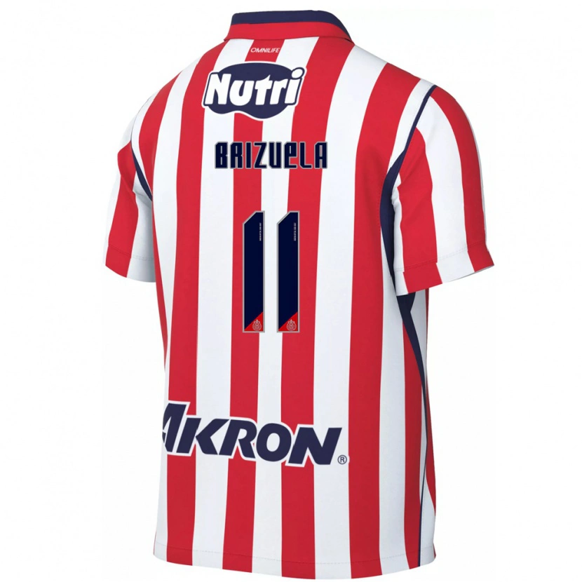 Danxen Barn Isaác Brizuela #11 Röd Vit Hemmatröja Matchtröjor 2026/27 Tröjor T-Tröja