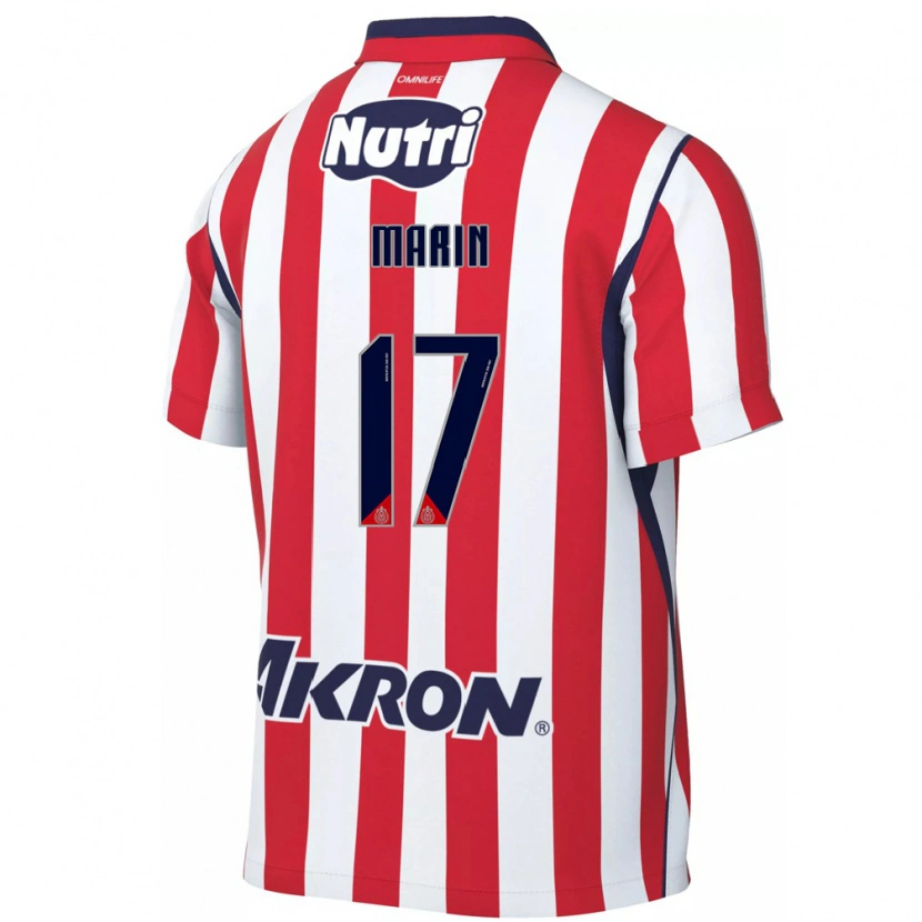 Danxen Barn Ricardo Marín #17 Röd Vit Hemmatröja Matchtröjor 2026/27 Tröjor T-Tröja