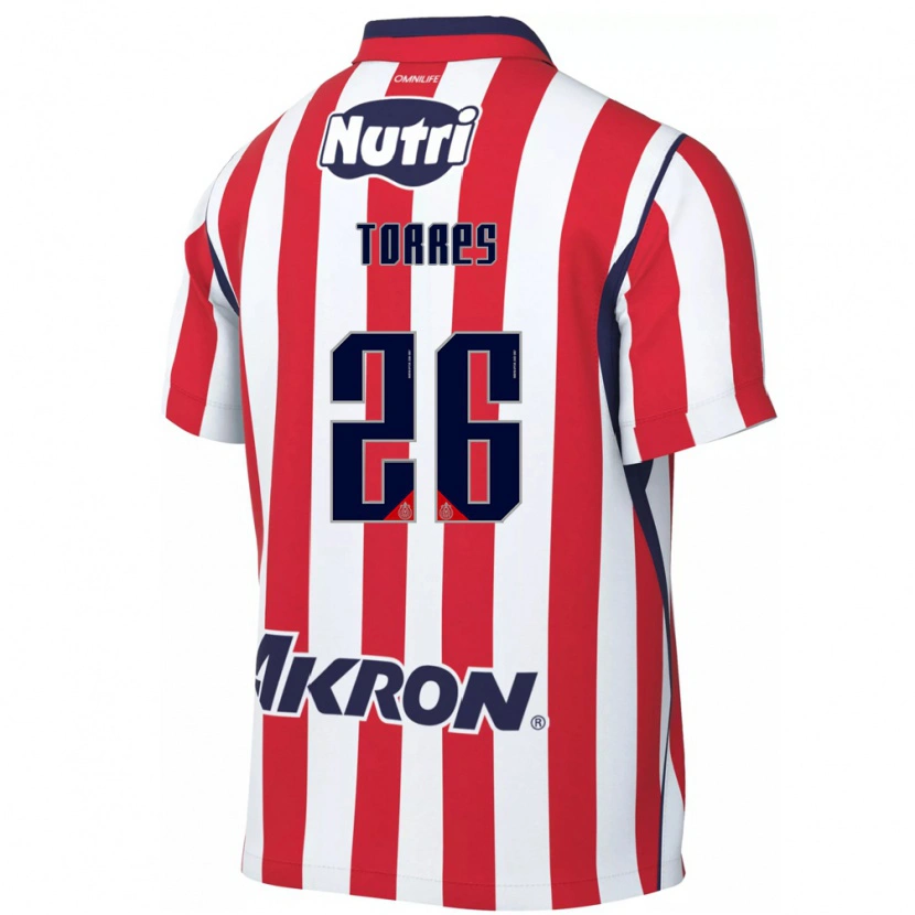 Danxen Barn Araceli Torres #26 Röd Vit Hemmatröja Matchtröjor 2026/27 Tröjor T-Tröja