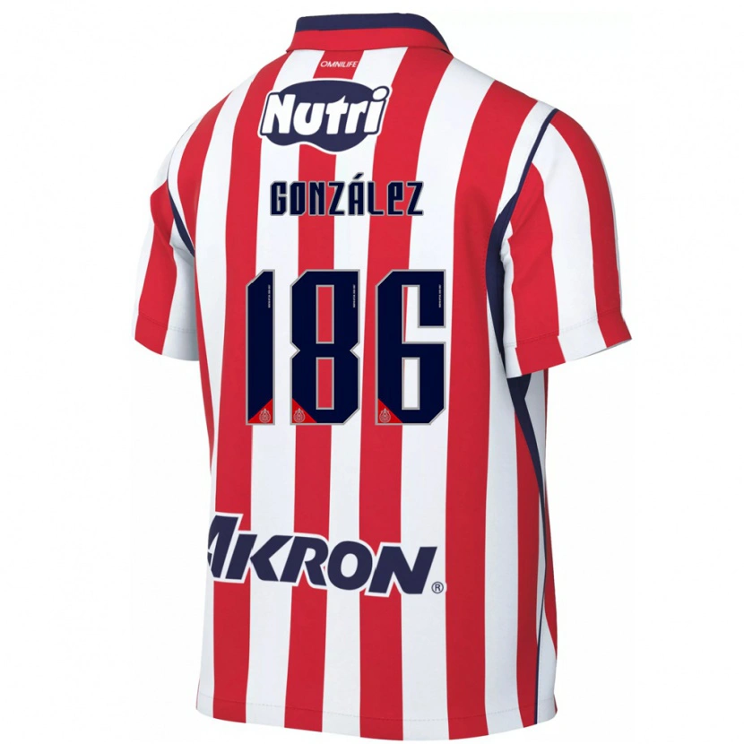 Danxen Barn Diego González #186 Röd Vit Hemmatröja Matchtröjor 2026/27 Tröjor T-Tröja
