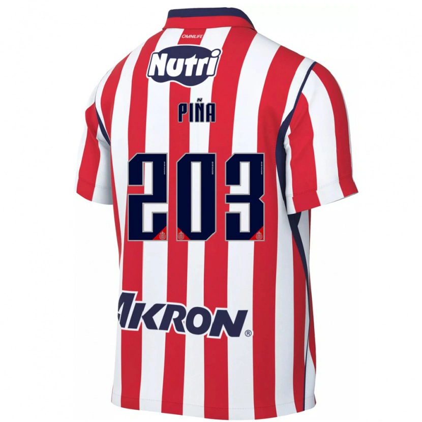 Danxen Barn Fernando Piña #203 Röd Vit Hemmatröja Matchtröjor 2026/27 Tröjor T-Tröja