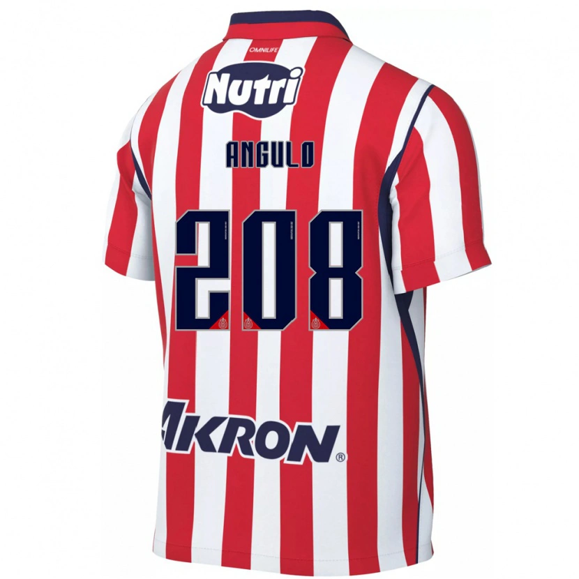 Danxen Barn Ismael Angulo #208 Röd Vit Hemmatröja Matchtröjor 2026/27 Tröjor T-Tröja