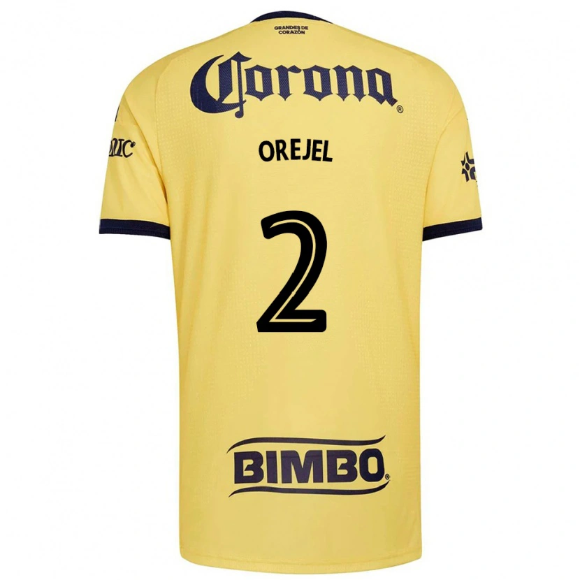 Danxen Barn Jocelyn Orejel #2 Gul Röd Svart Hemmatröja Matchtröjor 2026/27 Tröjor T-Tröja