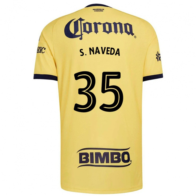 Danxen Barn Santiago Naveda #35 Gul Röd Svart Hemmatröja Matchtröjor 2026/27 Tröjor T-Tröja
