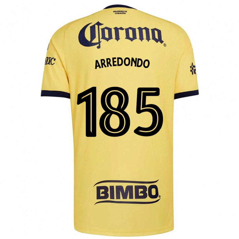 Danxen Barn Aarón Arredondo #185 Gul Röd Svart Hemmatröja Matchtröjor 2026/27 Tröjor T-Tröja
