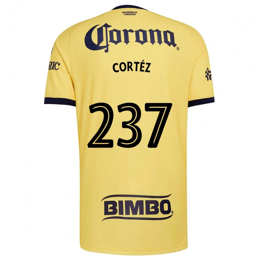 Danxen Barn Guillermo Cortéz #237 Gul Röd Svart Hemmatröja Matchtröjor 2026/27 Tröjor T-Tröja