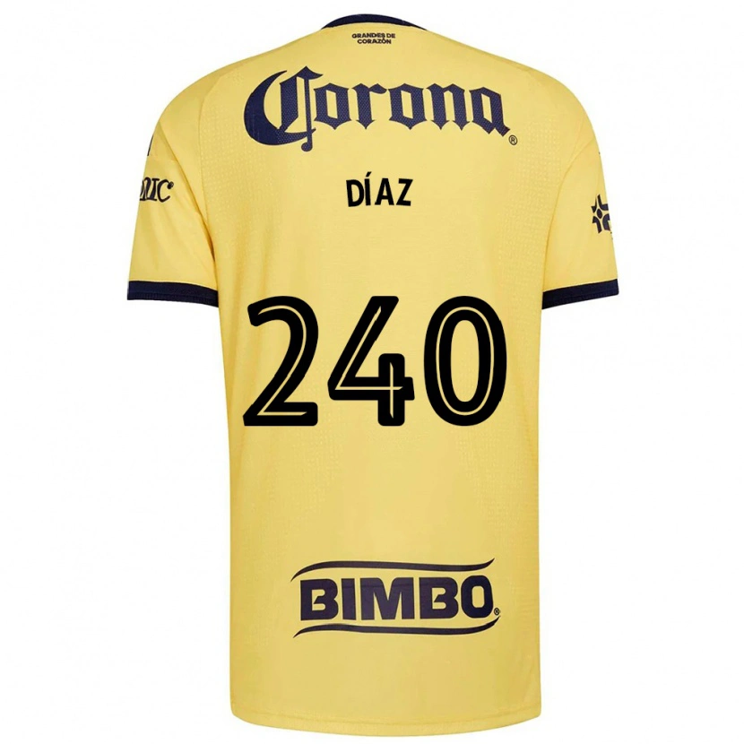 Danxen Barn Julio Díaz #240 Gul Röd Svart Hemmatröja Matchtröjor 2026/27 Tröjor T-Tröja