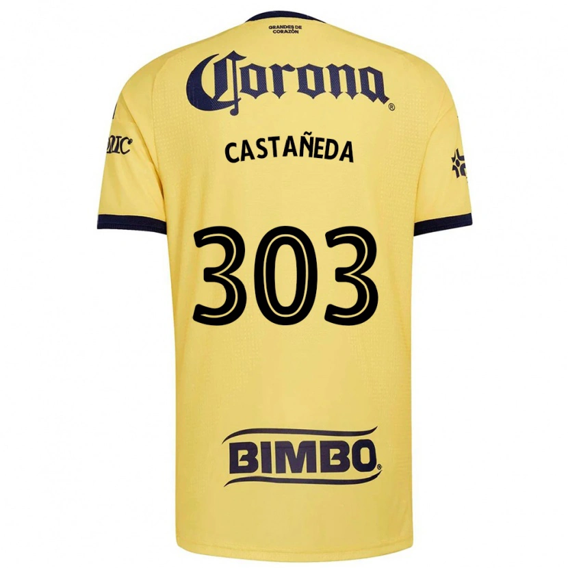 Danxen Barn Luis Castañeda #303 Gul Röd Svart Hemmatröja Matchtröjor 2026/27 Tröjor T-Tröja