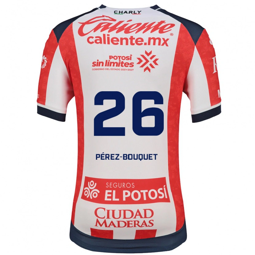 Danxen Barn Sebastián Pérez-Bouquet #26 Röd Vit Svart Hemmatröja Matchtröjor 2026/27 Tröjor T-Tröja