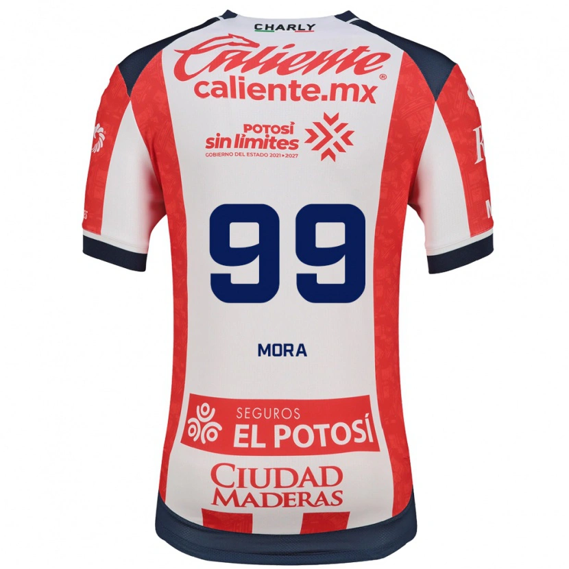 Danxen Barn Felipe Mora #99 Röd Vit Svart Hemmatröja Matchtröjor 2026/27 Tröjor T-Tröja