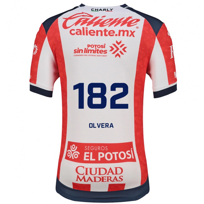 Danxen Barn Artemio Olvera #182 Röd Vit Svart Hemmatröja Matchtröjor 2026/27 Tröjor T-Tröja