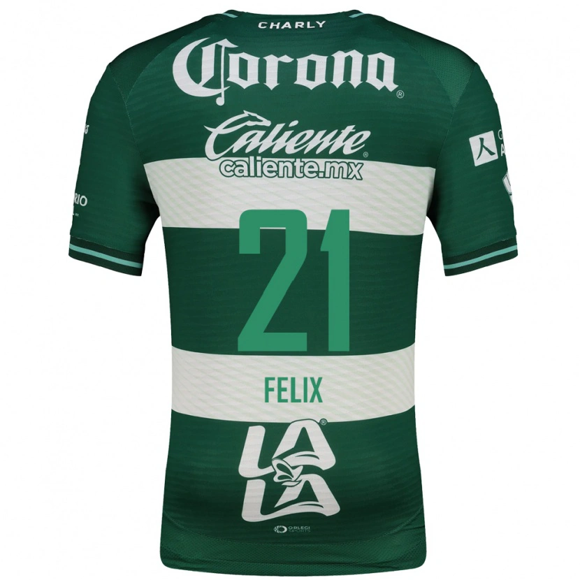 Danxen Barn Judith Félix #21 Grön Vit Hemmatröja Matchtröjor 2026/27 Tröjor T-Tröja