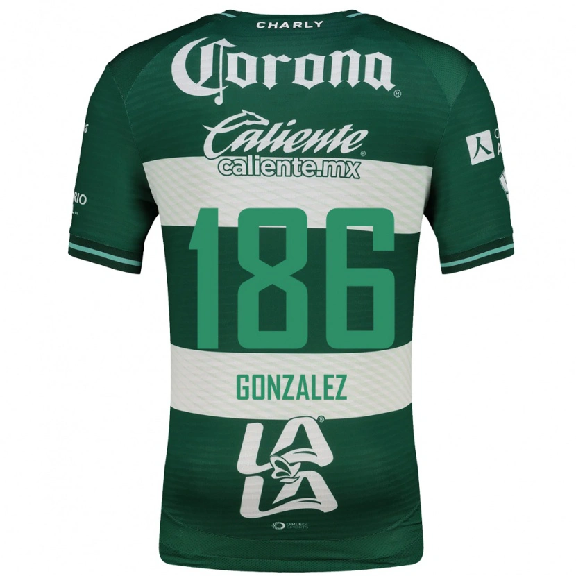 Danxen Barn Valente González #186 Grön Vit Hemmatröja Matchtröjor 2026/27 Tröjor T-Tröja