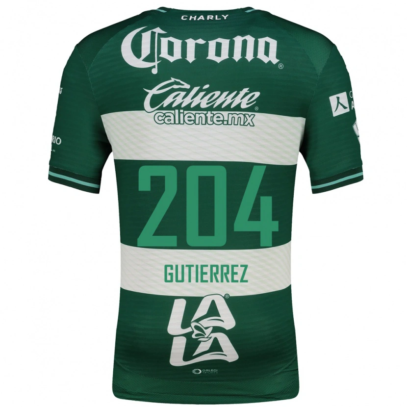 Danxen Barn Gabriel Gutiérrez #204 Grön Vit Hemmatröja Matchtröjor 2026/27 Tröjor T-Tröja