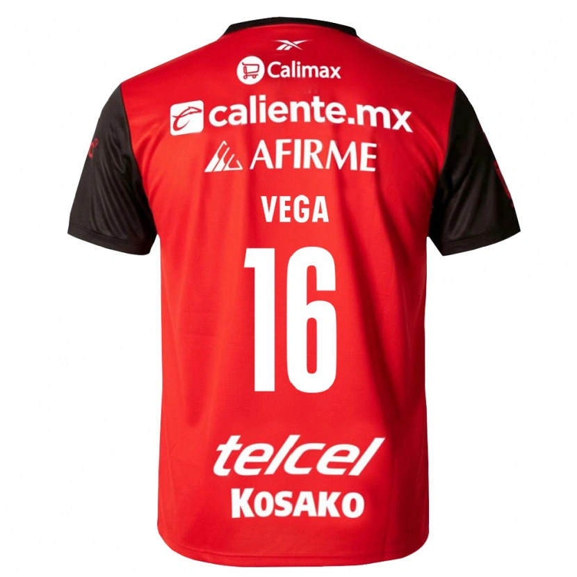 Danxen Barn Alan Vega #16 Svart Röd Hemmatröja Matchtröjor 2026/27 Tröjor T-Tröja