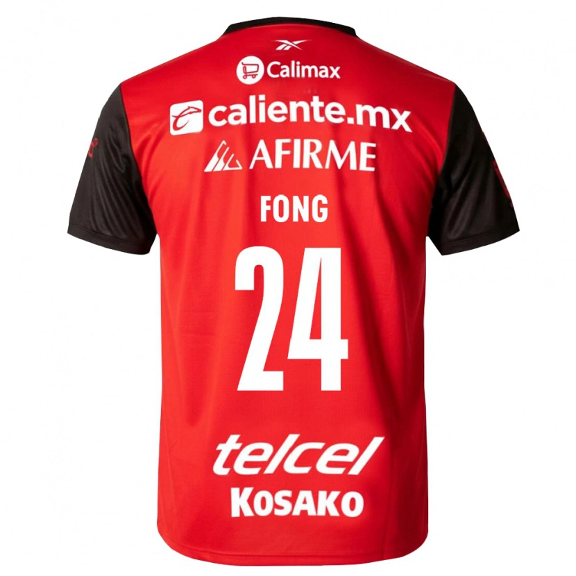 Danxen Barn Michel Fong #24 Svart Röd Hemmatröja Matchtröjor 2026/27 Tröjor T-Tröja