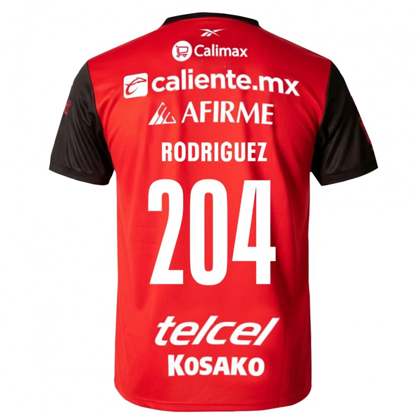 Danxen Barn Jesús Rodríguez #204 Svart Röd Hemmatröja Matchtröjor 2026/27 Tröjor T-Tröja