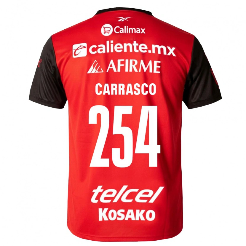 Danxen Barn Jonathan Carrasco #254 Svart Röd Hemmatröja Matchtröjor 2026/27 Tröjor T-Tröja